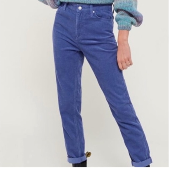 BDG Corduroy Mom High Rise Tapered Baggy Hipster Hippie Boho Artsy Hip Pants - Picture 3 of 10